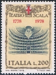Stamps Italy -  BICENT. DE LA CONSTRUCCIÓN DEL TEATRO DE LA SCALA DE MILAN. Y&T Nº 1702