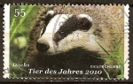 Stamps Germany -  Mascota del año 2010,el tejón. 