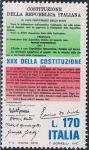Stamps Italy -  30º ANIVERSARIO DE LA CONSTITUCIÓN. Y&T Nº 1351