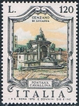 Stamps Italy -  FUENTES CÉLEBRES. FONTANA CAVALLINA, EN GENZANO. Y&T Nº 1358