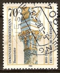 Stamps Germany -  Capitel de Dominikus Zimmermann 1685-1766(arquitecto). 