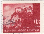 Stamps : Europe : Croatia :  paisaje-Ozalj