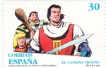 Sellos del Mundo : Europe : Spain : comics,personajes de tebeos- el capitan trueno