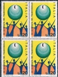 Stamps Italy -  DIA DEL SELLO 1978. COMPOSICIÓN DE P. PORCEDDU. Y&T Nº 1366
