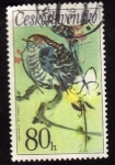 Stamps : Europe : Czechoslovakia :  pajaro