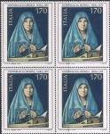 Stamps : Europe : Italy :  ARTE ITALIANO. VIRGEN DE LA ANUNCIACIÓN, POR ANTONELLO DA MESSINA. Y&T Nº 1377