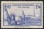 Stamps : Europe : France :  Exposicio de Nuev York