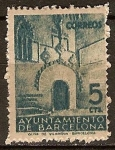 Stamps : Europe : Spain :  "Ayuntamiento de Barcelona"Puerta gótica del ayuntamiento de Barcelona.
