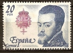 Stamps : Europe : Spain :  "Reyes de España"Felipe II (1527-1598).