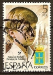 Stamps Spain -  Felipe de Borbón-Principe de Asturias.