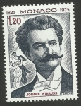 Stamps : Europe : Monaco :  Johann Strauss
