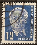 Sellos de Europa - Alemania -  Presidente Wilhelm Pieck(DDR).