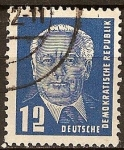 Stamps Germany -  Presidente Wilhelm Pieck(DDR).