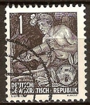 Stamps Germany -  Fünfjahresplan (plan quinquenal-DDR)minero.