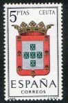 Stamps Spain -  1702-  Escudos de las capitales de provincias españolas. CEUTA.