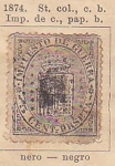 Stamps Spain -  Impesto Guerra Ed 1874