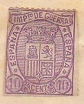 Stamps Spain -  Impesto Guerra Ed 1874