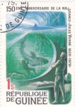 Stamps Africa - Guinea -  150  aniversario nac.Julio Verne 1828-1978