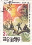 Sellos de Africa - Guinea -  150  aniversario nac.Julio Verne 1828-1978