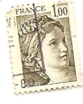 Stamps France -  mujer