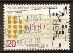 Sellos del Mundo : Europa : Holanda : 50a Aniv de los Países Bajos Postal Cheque y el Servicio de Compensación. 