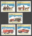 Stamps : America : Cuba :  Carros de Bomberos