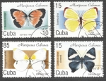 Stamps : America : Cuba :  Mariposas Cubanas