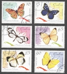 Stamps America - Cuba -  Mariposas Cubanas