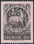 Stamps Sweden -  MOTIVO DE PINTURA SOBRE LAS BÓVEDAS DE LA IGLESIA DE DADESJO. Y&T Nº 650