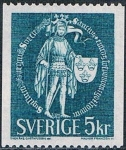 Stamps : Europe : Sweden :  GRANDES SELLOS DEL REINO. SELLO DEL REINO EN 1439. Y&T Nº 654