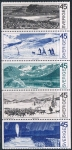 Stamps Sweden -  ALREDEDOR DEL CIRCULO POLAR. VISTAS DIVERSAS. Y&T Nº 657-61
