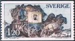 Stamps Sweden -  CUADRO lA CARRETA DE CORREOS, DE EIGIL SCHWAB, EN EL MUSEO POSTAL DE ESTOCOLMO. Y&T Nº 695