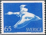 Stamps Sweden -  EL MARAVILLOSO VIAJE DE NILS HOLGERSSON CON LAS OCAS SALVAJES, DE SELMA LAGERLOF. Y&T Nº 707