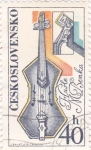 Stamps : Europe : Czechoslovakia :  Instrumentos de musica 