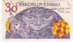 Sellos de Europa - Checoslovaquia -  mascara