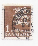 Stamps Denmark -  tres leones