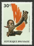 Stamps : Africa : Rwanda :  Cuerno, instrumento aerófono