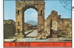 Stamps United Arab Emirates -  pompei-arco de Apolo
