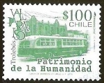 Sellos de America - Chile -  TROLEBUS - PATRIMONIO DE LA HUMANIDAD