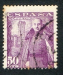 Stamps : Europe : Spain :  1029-  GENERAL FRANCO Y CASTILLO DE LA MOTA.