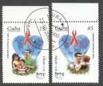 Stamps Cuba -  América UPAEP Campaña contra el Sida