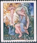 Stamps Sweden -  MUCHACHA CON OCAS. CUADRO DE ERNST JOSEPHSON. Y&T Nº 811