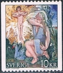 Sellos de Europa - Suecia -  MUCHACHA CON OCAS. CUADRO DE ERNST JOSEPHSON. Y&T Nº 811