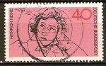 Stamps Germany -  175a nacimiento Aniv de Heinrich Heine (poeta y periodista).