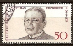 Stamps Germany -  100a Aniversario de Matthias Erzberger (1875-1921) Escritor y político. 