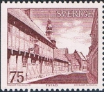 Stamps Sweden -  YSTAD. CIUDAD DEL SUR DE SUECIA, IGLESIA DE SANTA MARIA Y CLAUSTRO DE LOS FRANCISCANOS. Y&T Nº 828