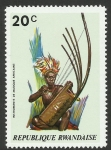 Stamps : Africa : Rwanda :  Instrumento africano de cuerda