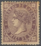 Stamps Spain -  ESPAÑA 98 ISABEL II