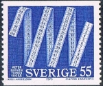 Stamps Sweden -  CENT. DE LA CONVENCIÓN MÉTRICA INTERNACIONAL. Y&T Nº 884