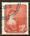 Stamps Germany -  Galería de Pinturas de Dresde.El maestro de la sobrina - la señorita Lavergne